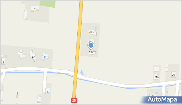 Kolonia Kokanin, Kolonia Kokanin, 28a, mapa Kolonia Kokanin