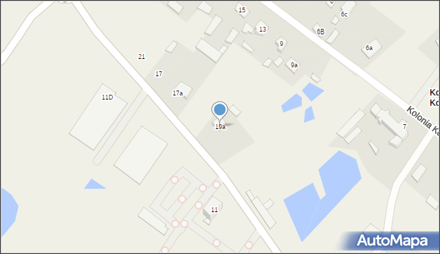 Kolonia Koplany, Kolonia Koplany, 19a, mapa Kolonia Koplany