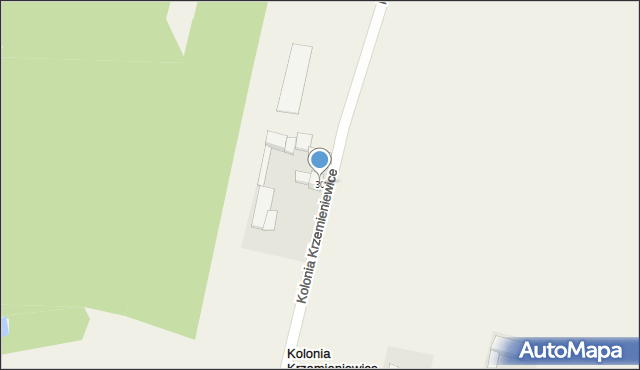 Kolonia Krzemieniewice, Kolonia Krzemieniewice, 30, mapa Kolonia Krzemieniewice