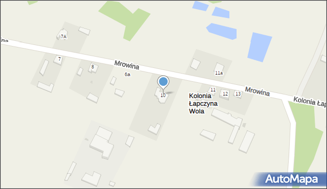 Kolonia Łapczyna Wola, Kolonia Łapczyna Wola, 10, mapa Kolonia Łapczyna Wola