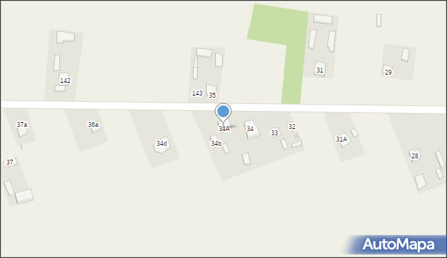 Kolonia Lesiów, Kolonia Lesiów, 34A, mapa Kolonia Lesiów