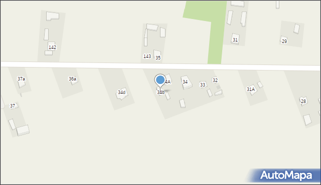 Kolonia Lesiów, Kolonia Lesiów, 34b, mapa Kolonia Lesiów