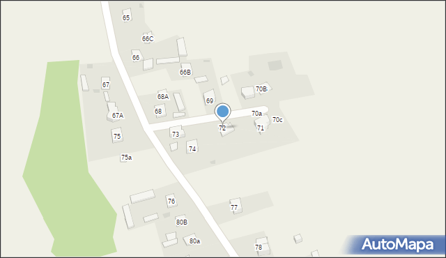 Kolonia Lesiów, Kolonia Lesiów, 72, mapa Kolonia Lesiów