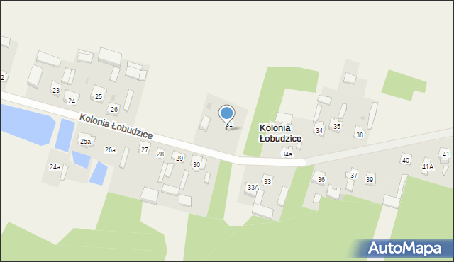 Kolonia Łobudzice, Kolonia Łobudzice, 32, mapa Kolonia Łobudzice