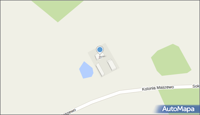 Kolonia Maszewo, Kolonia Maszewo, 10, mapa Kolonia Maszewo