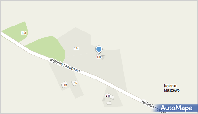 Kolonia Maszewo, Kolonia Maszewo, 13b, mapa Kolonia Maszewo
