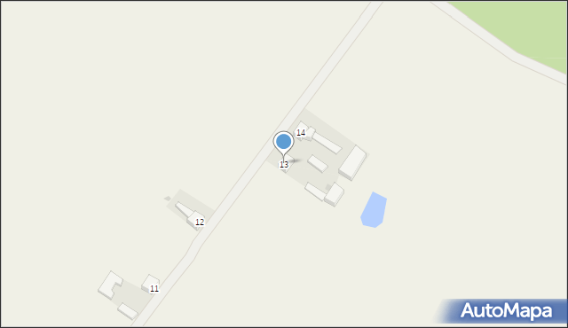 Kolonia Mierzyn, Kolonia Mierzyn, 13, mapa Kolonia Mierzyn