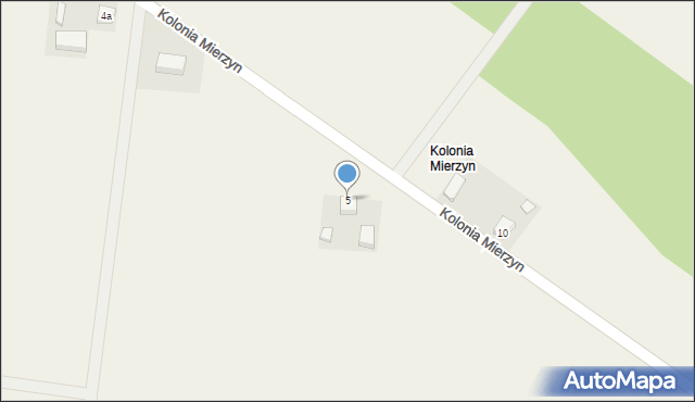 Kolonia Mierzyn, Kolonia Mierzyn, 5, mapa Kolonia Mierzyn