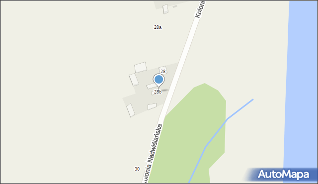Kolonia Nadwiślańska, Kolonia Nadwiślańska, 29, mapa Kolonia Nadwiślańska
