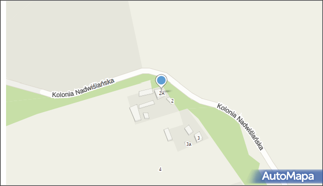 Kolonia Nadwiślańska, Kolonia Nadwiślańska, 2A, mapa Kolonia Nadwiślańska