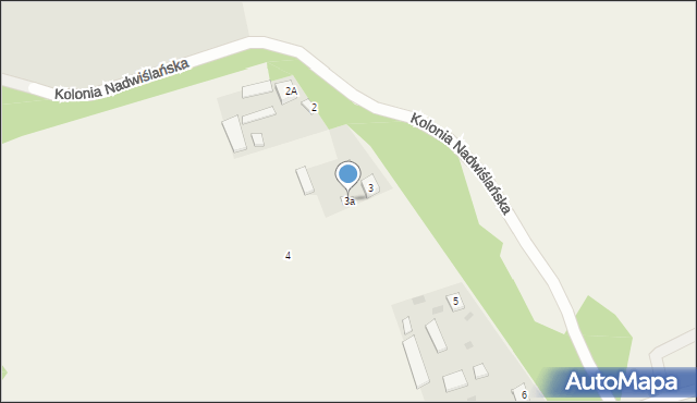 Kolonia Nadwiślańska, Kolonia Nadwiślańska, 3a, mapa Kolonia Nadwiślańska