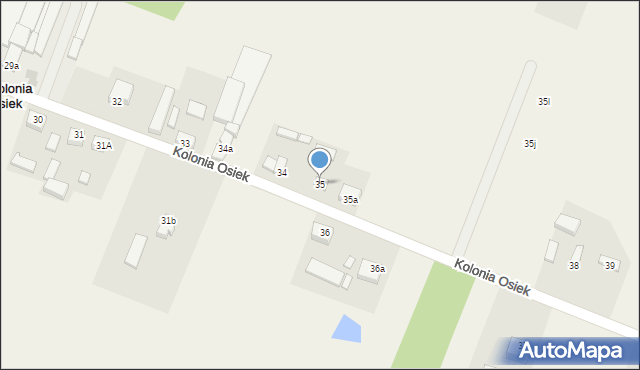 Kolonia Osiek, Kolonia Osiek, 35, mapa Kolonia Osiek