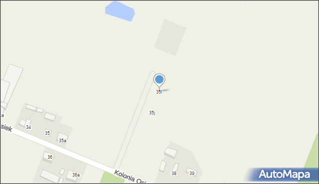 Kolonia Osiek, Kolonia Osiek, 35l, mapa Kolonia Osiek
