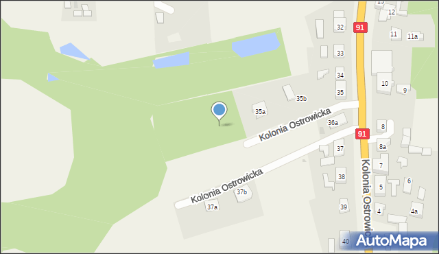Kolonia Ostrowicka, Kolonia Ostrowicka, 35c, mapa Kolonia Ostrowicka