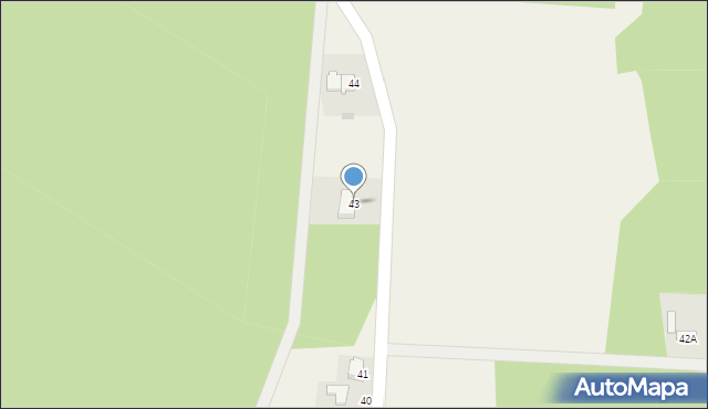 Kolonia Piaski, Kolonia Piaski, 43, mapa Kolonia Piaski