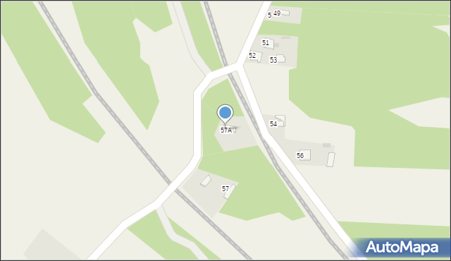 Kolonia Piaski, Kolonia Piaski, 57A, mapa Kolonia Piaski