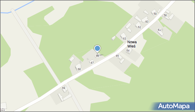 Kolonia Piaski, Kolonia Piaski, 66, mapa Kolonia Piaski