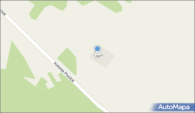 Kolonia Plucice, Kolonia Plucice, 43a, mapa Kolonia Plucice