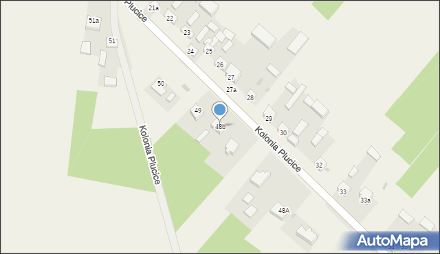 Kolonia Plucice, Kolonia Plucice, 48b, mapa Kolonia Plucice