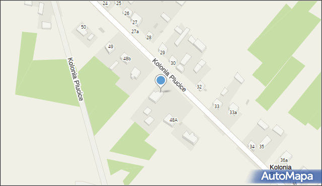 Kolonia Plucice, Kolonia Plucice, 48d, mapa Kolonia Plucice