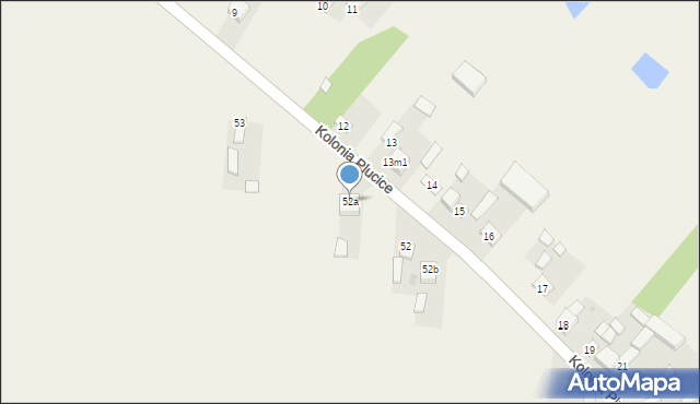 Kolonia Plucice, Kolonia Plucice, 52a, mapa Kolonia Plucice