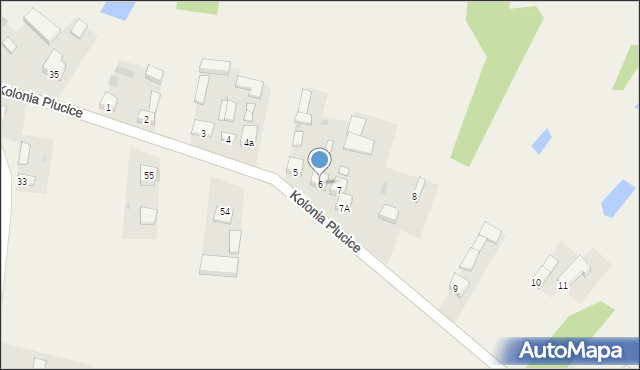 Kolonia Plucice, Kolonia Plucice, 6, mapa Kolonia Plucice