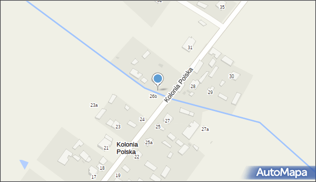 Kolonia Polska, Kolonia Polska, 26a, mapa Kolonia Polska