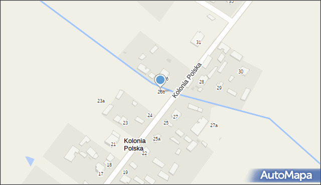Kolonia Polska, Kolonia Polska, 26b, mapa Kolonia Polska