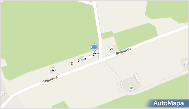 Kolonia Przybyszewo, Kolonia Przybyszewo, 27, mapa Kolonia Przybyszewo