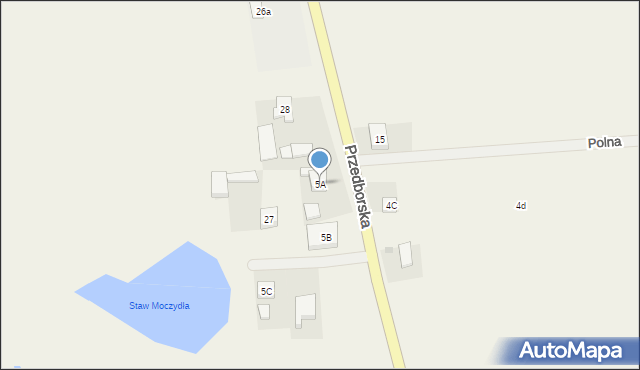 Kolonia Ręczno, Kolonia Ręczno, 5A, mapa Kolonia Ręczno