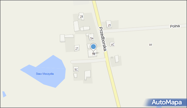Kolonia Ręczno, Kolonia Ręczno, 5B, mapa Kolonia Ręczno