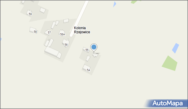 Kolonia Rzejowice, Kolonia Rzejowice, 54, mapa Kolonia Rzejowice