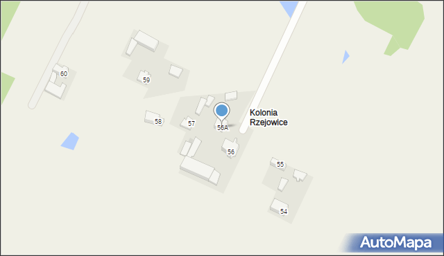 Kolonia Rzejowice, Kolonia Rzejowice, 56A, mapa Kolonia Rzejowice