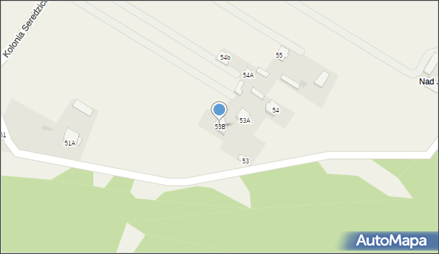 Kolonia Seredzice, Kolonia Seredzice, 53B, mapa Kolonia Seredzice