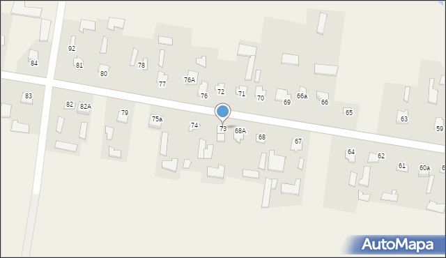 Kolonia Sitno, Kolonia Sitno, 73, mapa Kolonia Sitno