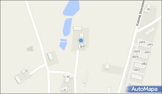 Kolonia Skarszewek, Kolonia Skarszewek, 30, mapa Kolonia Skarszewek