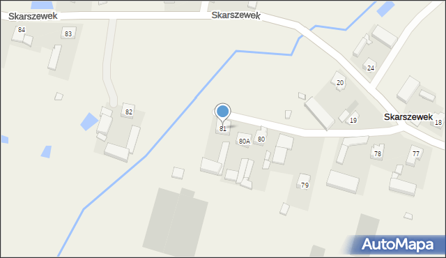Kolonia Skarszewek, Kolonia Skarszewek, 81, mapa Kolonia Skarszewek