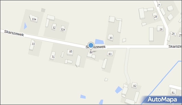 Kolonia Skarszewek, Kolonia Skarszewek, 84, mapa Kolonia Skarszewek