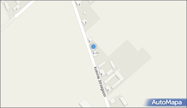 Kolonia Strzegocin, Kolonia Strzegocin, 7, mapa Kolonia Strzegocin