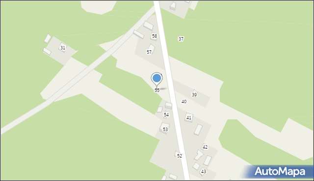 Kolonia Szczerbacka, Kolonia Szczerbacka, 55, mapa Kolonia Szczerbacka