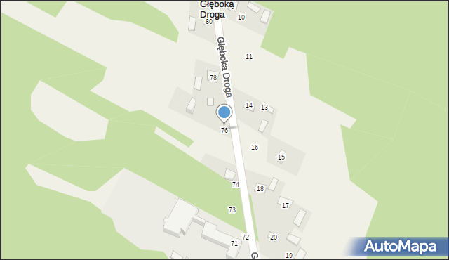 Kolonia Szczerbacka, Kolonia Szczerbacka, 76, mapa Kolonia Szczerbacka