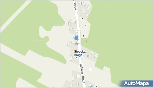 Kolonia Szczerbacka, Kolonia Szczerbacka, 82, mapa Kolonia Szczerbacka