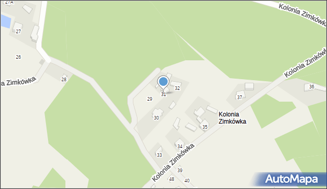 Kolonia Zimkówka, Kolonia Zimkówka, 31, mapa Kolonia Zimkówka