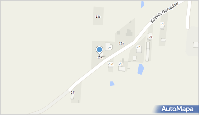 Kolonia Żuchowice, Kolonia Żuchowice, 25a, mapa Kolonia Żuchowice