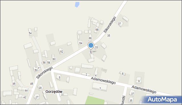 Kolonia Żuchowice, Kolonia Żuchowice, 31, mapa Kolonia Żuchowice