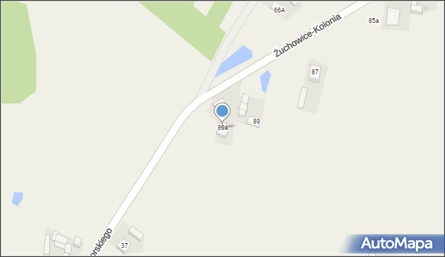 Kolonia Żuchowice, Kolonia Żuchowice, 89a, mapa Kolonia Żuchowice
