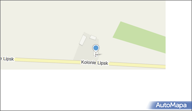 Kolonie Lipsk, Kolonie Lipsk, 27, mapa Kolonie Lipsk