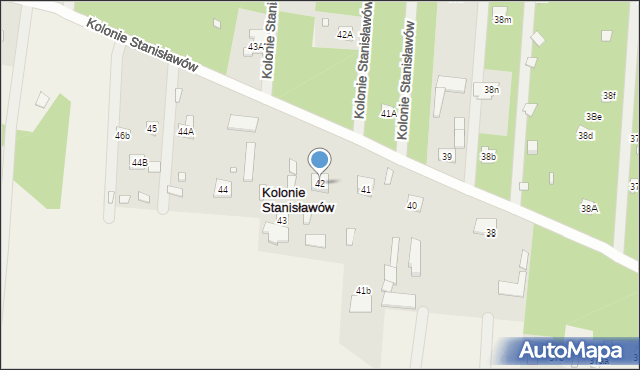 Kolonie Stanisławów, Kolonie Stanisławów, 42, mapa Kolonie Stanisławów