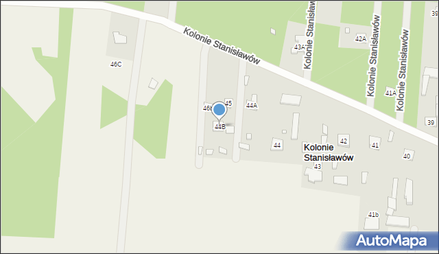 Kolonie Stanisławów, Kolonie Stanisławów, 44B, mapa Kolonie Stanisławów