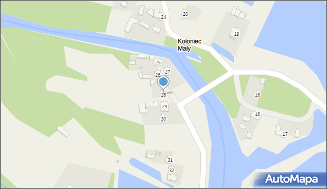 Kołoniec, Kołoniec, 28, mapa Kołoniec